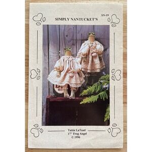Simply‎ Nantucket's Tattie La Toad 17" Frog Angel Craft Sewing Pattern